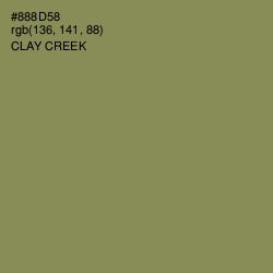 #888D58 - Clay Creek Color Image